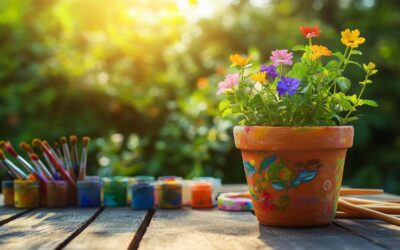 Comment peindre un pot de fleur en terre cuite avec une éponge : la méthode douce pour des effets originaux